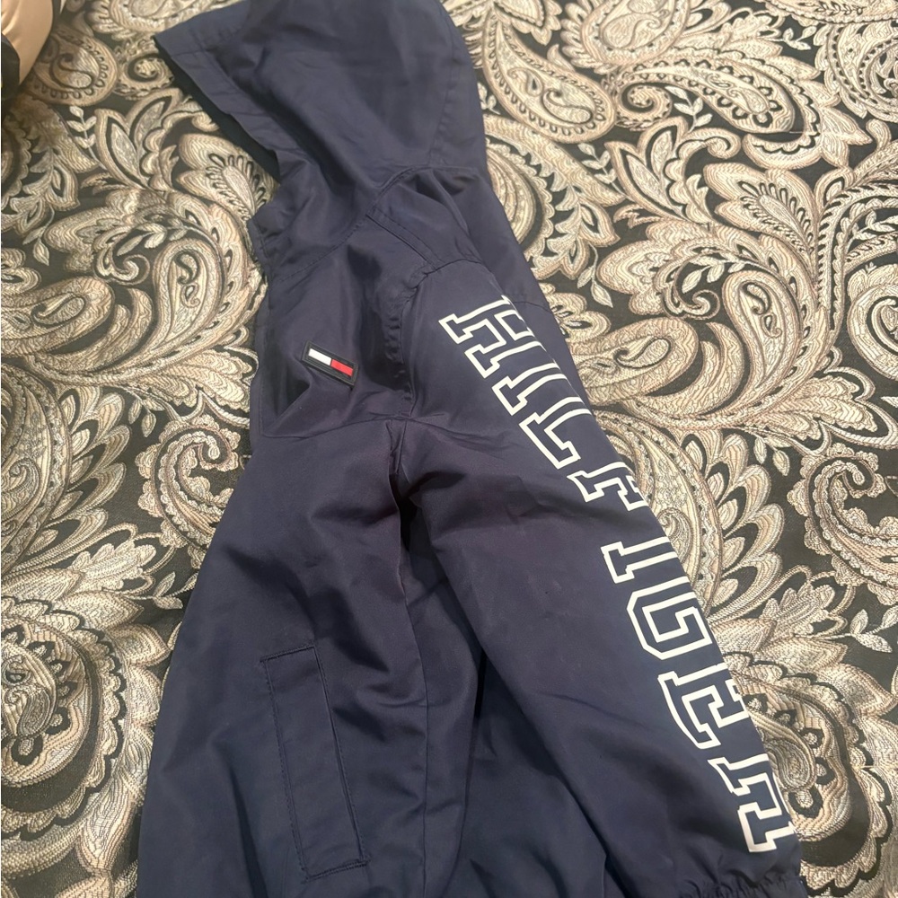 Tommy Hilfiger Navy Hooded Windbreaker